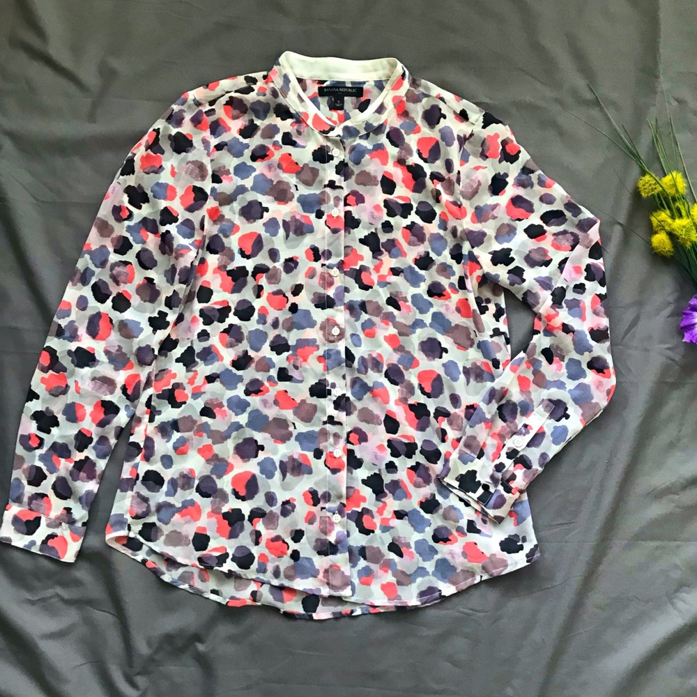 Banana Republic Factory Watercolor Blouse